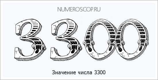 Расшифровка значения числа 3300 по цифрам в нумерологии
