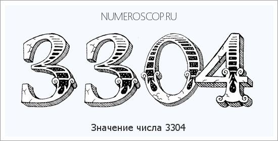 Расшифровка значения числа 3304 по цифрам в нумерологии
