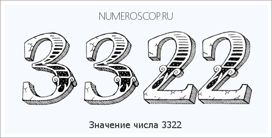 Расшифровка значения числа 3322 по цифрам в нумерологии