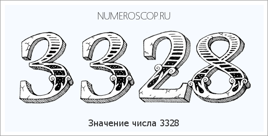 Расшифровка значения числа 3328 по цифрам в нумерологии