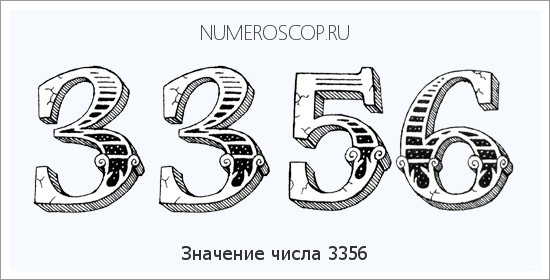 Расшифровка значения числа 3356 по цифрам в нумерологии