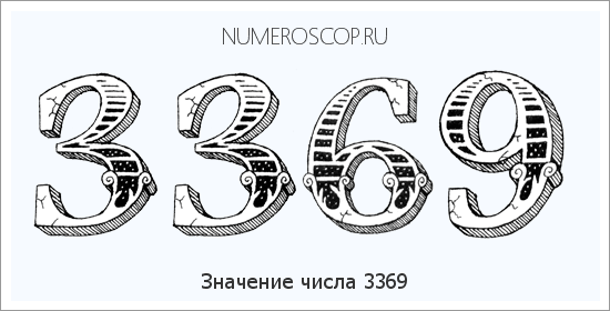 Расшифровка значения числа 3369 по цифрам в нумерологии