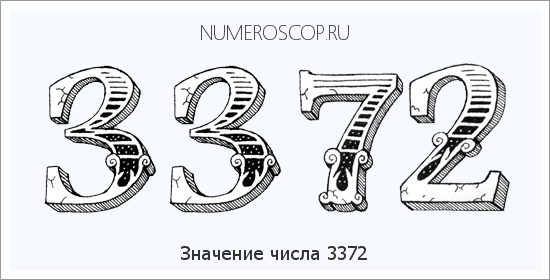 Расшифровка значения числа 3372 по цифрам в нумерологии