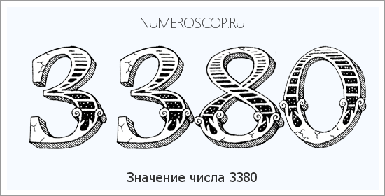 Расшифровка значения числа 3380 по цифрам в нумерологии