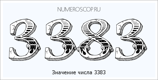 Расшифровка значения числа 3383 по цифрам в нумерологии