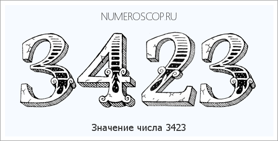 Расшифровка значения числа 3423 по цифрам в нумерологии