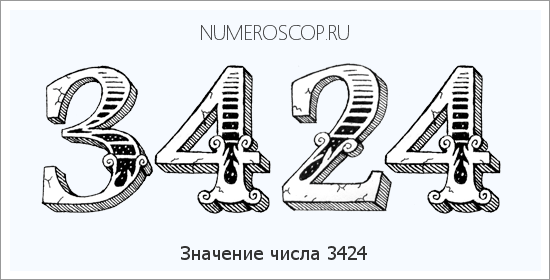 Расшифровка значения числа 3424 по цифрам в нумерологии