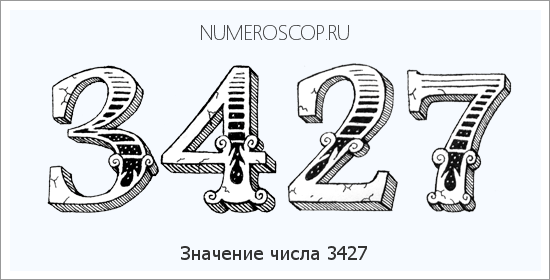 Расшифровка значения числа 3427 по цифрам в нумерологии