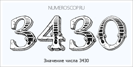 Расшифровка значения числа 3430 по цифрам в нумерологии