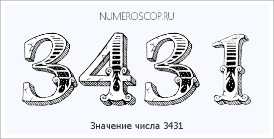 Расшифровка значения числа 3431 по цифрам в нумерологии