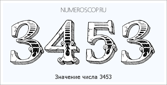 Расшифровка значения числа 3453 по цифрам в нумерологии
