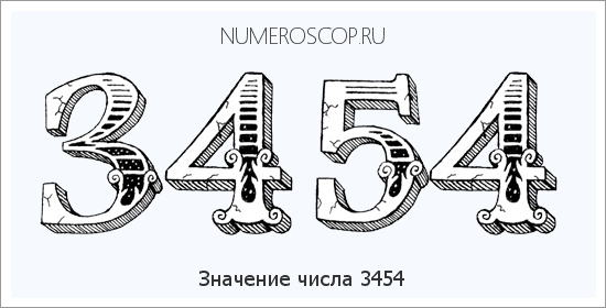 Расшифровка значения числа 3454 по цифрам в нумерологии