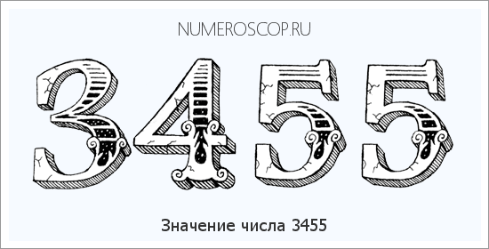 Расшифровка значения числа 3455 по цифрам в нумерологии