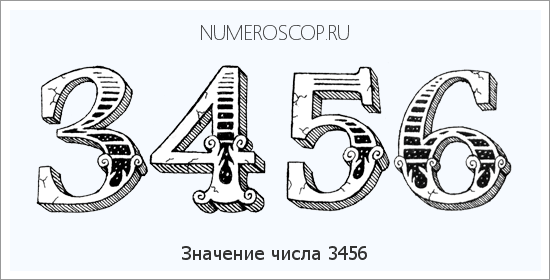 Расшифровка значения числа 3456 по цифрам в нумерологии