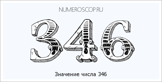 Расшифровка значения числа 346 по цифрам в нумерологии