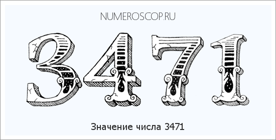 Расшифровка значения числа 3471 по цифрам в нумерологии