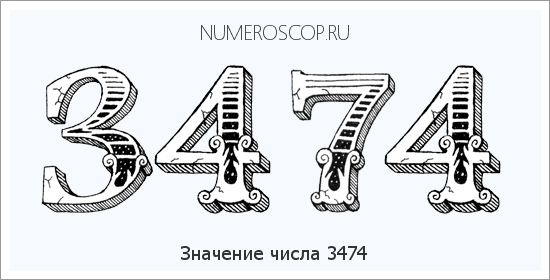 Расшифровка значения числа 3474 по цифрам в нумерологии