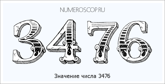 Расшифровка значения числа 3476 по цифрам в нумерологии