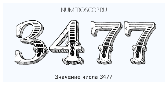 Расшифровка значения числа 3477 по цифрам в нумерологии