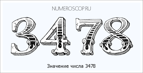 Расшифровка значения числа 3478 по цифрам в нумерологии