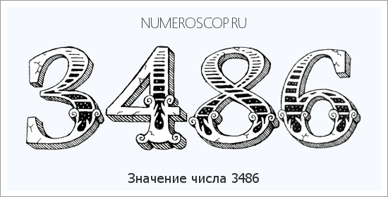 Расшифровка значения числа 3486 по цифрам в нумерологии