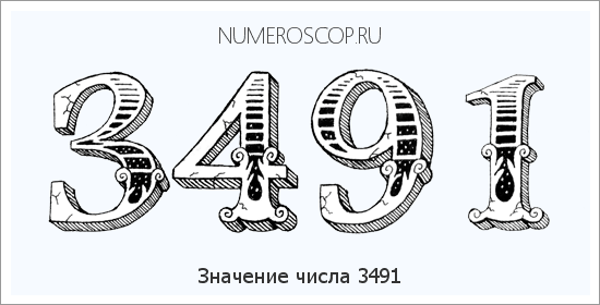 Расшифровка значения числа 3491 по цифрам в нумерологии