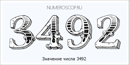 Расшифровка значения числа 3492 по цифрам в нумерологии