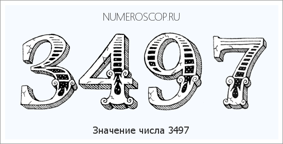 Расшифровка значения числа 3497 по цифрам в нумерологии