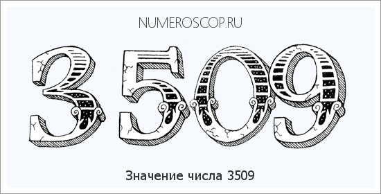 Расшифровка значения числа 3509 по цифрам в нумерологии