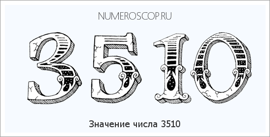 Расшифровка значения числа 3510 по цифрам в нумерологии