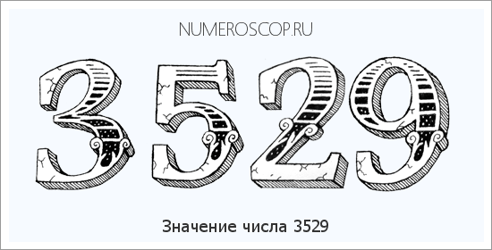 Расшифровка значения числа 3529 по цифрам в нумерологии