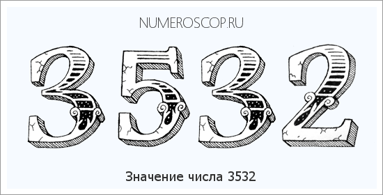 Расшифровка значения числа 3532 по цифрам в нумерологии