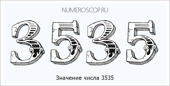 Расшифровка значения числа 3535 по цифрам в нумерологии