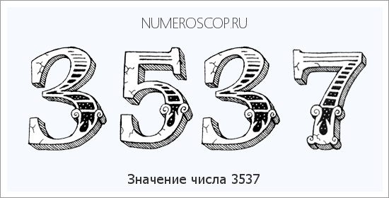 Расшифровка значения числа 3537 по цифрам в нумерологии