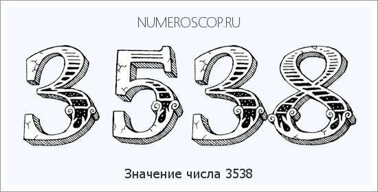 Расшифровка значения числа 3538 по цифрам в нумерологии
