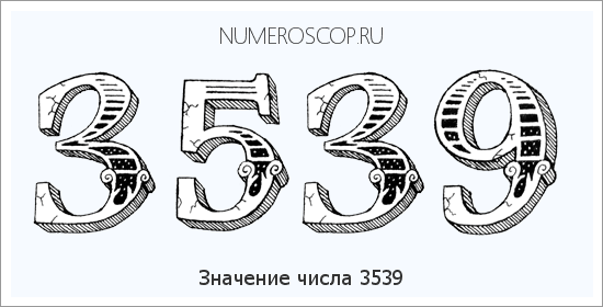 Расшифровка значения числа 3539 по цифрам в нумерологии