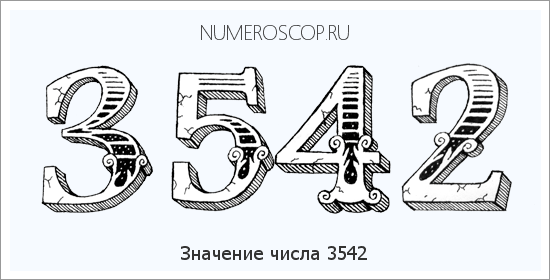 Расшифровка значения числа 3542 по цифрам в нумерологии