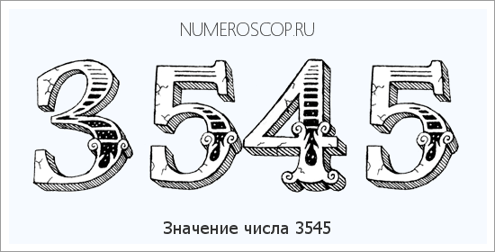 Расшифровка значения числа 3545 по цифрам в нумерологии