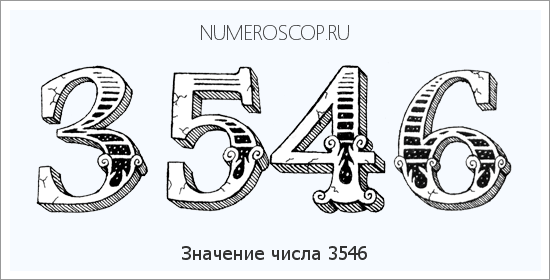Расшифровка значения числа 3546 по цифрам в нумерологии