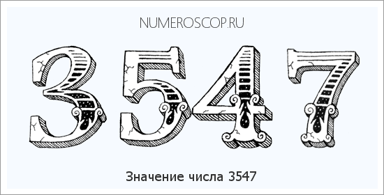 Расшифровка значения числа 3547 по цифрам в нумерологии