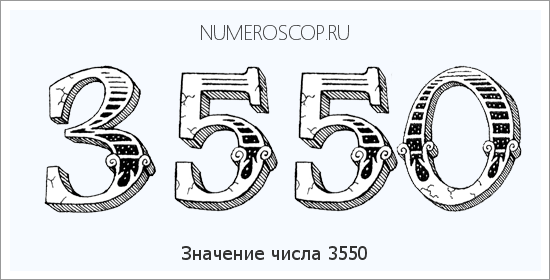 Расшифровка значения числа 3550 по цифрам в нумерологии