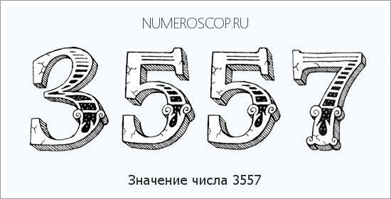 Расшифровка значения числа 3557 по цифрам в нумерологии