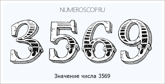 Расшифровка значения числа 3569 по цифрам в нумерологии