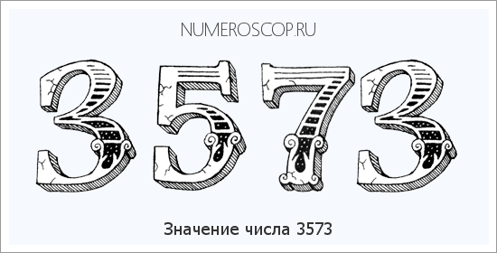 Расшифровка значения числа 3573 по цифрам в нумерологии