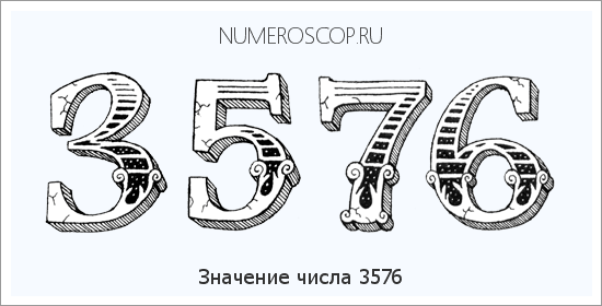 Расшифровка значения числа 3576 по цифрам в нумерологии