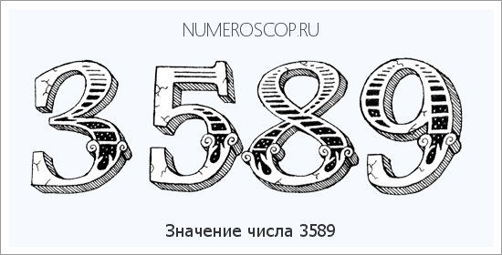 Расшифровка значения числа 3589 по цифрам в нумерологии