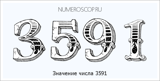 Расшифровка значения числа 3591 по цифрам в нумерологии