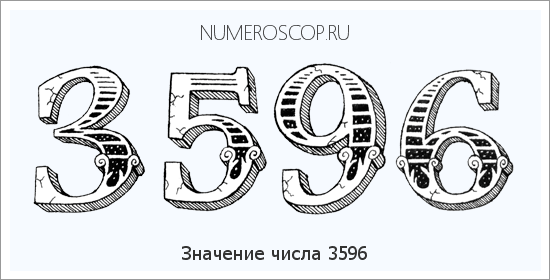Расшифровка значения числа 3596 по цифрам в нумерологии