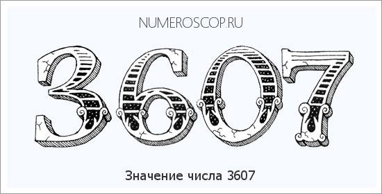 Расшифровка значения числа 3607 по цифрам в нумерологии