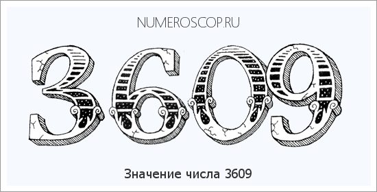 Расшифровка значения числа 3609 по цифрам в нумерологии